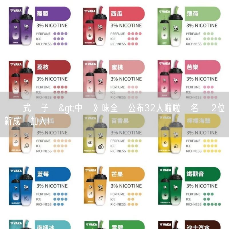 拋棄式電子煙>中職》味全龍公布32人啦啦隊名單 2位新成員加入！